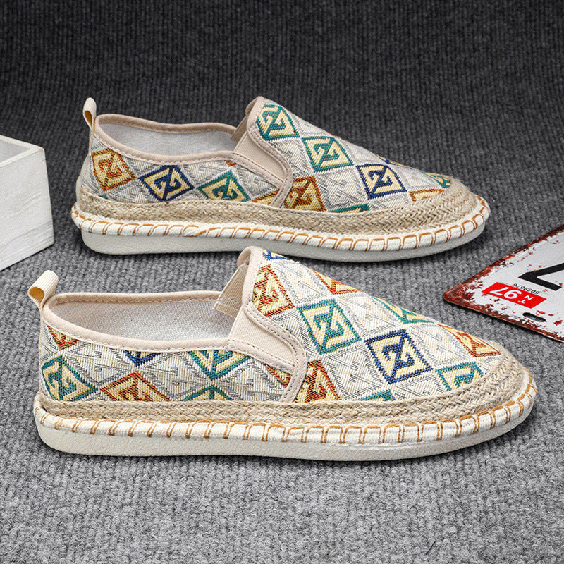 Damen Slip-On Espadrilles mit kunstvoller Stickerei EB