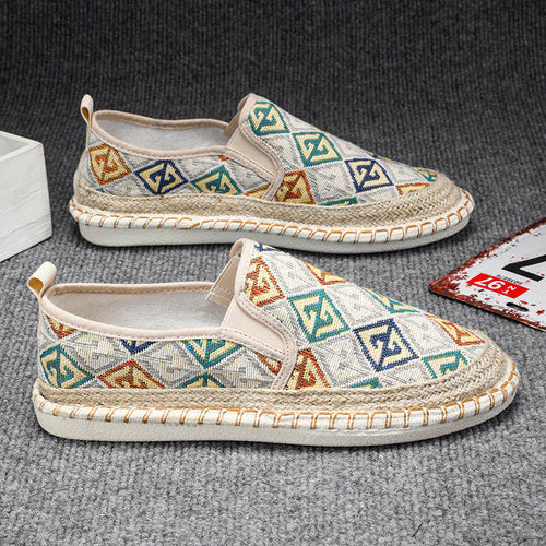 Damen Slip-On Espadrilles mit kunstvoller Stickerei EB