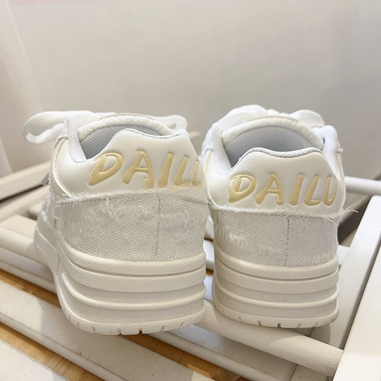 Damen Sportliche Sneakers mit strapazierfähiger Oberflächenstruktur und rutschfester Sohle EB