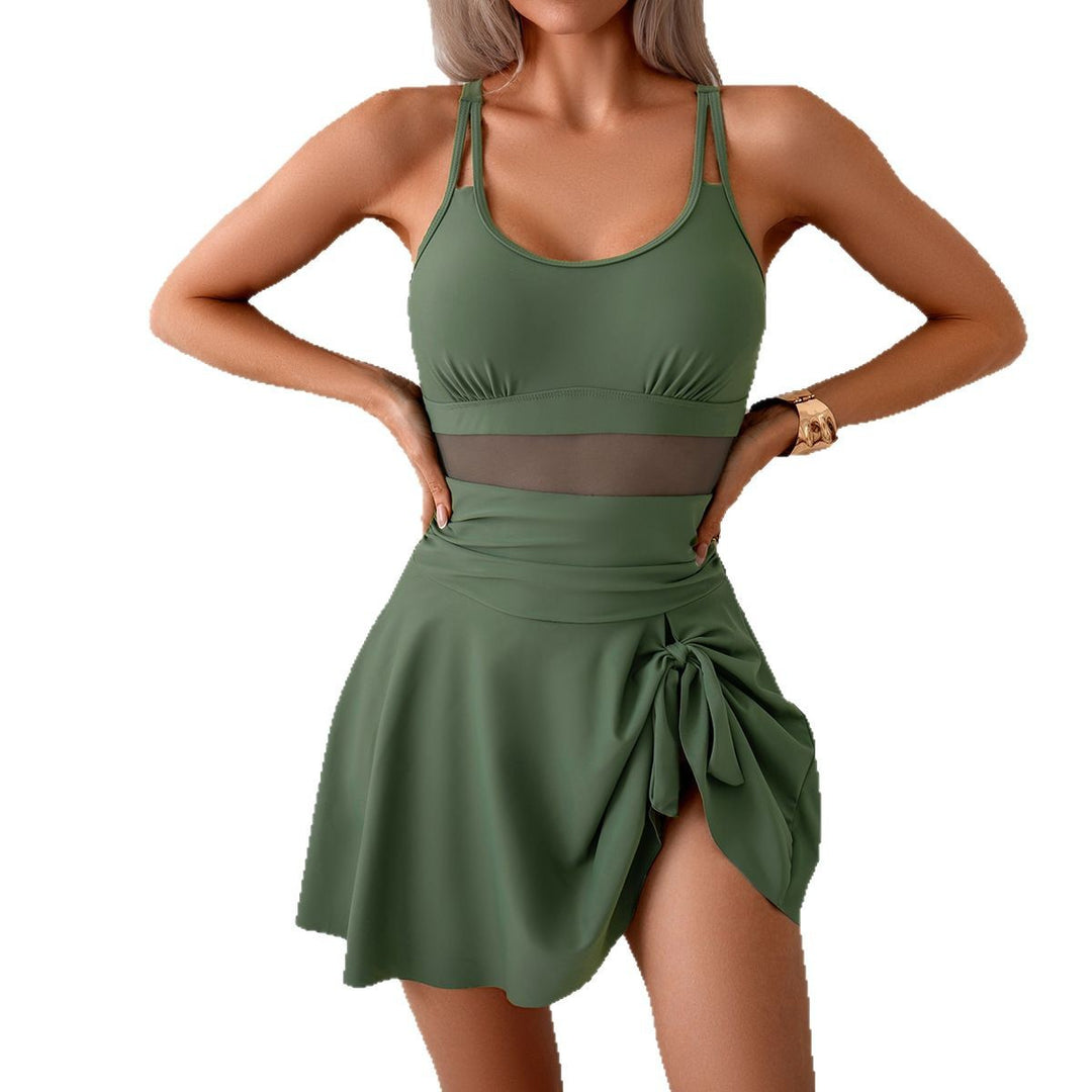 Damen Badeoberteil mit elegantem Rockelement EB