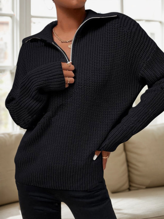 Damen lockerer Strickpullover EB