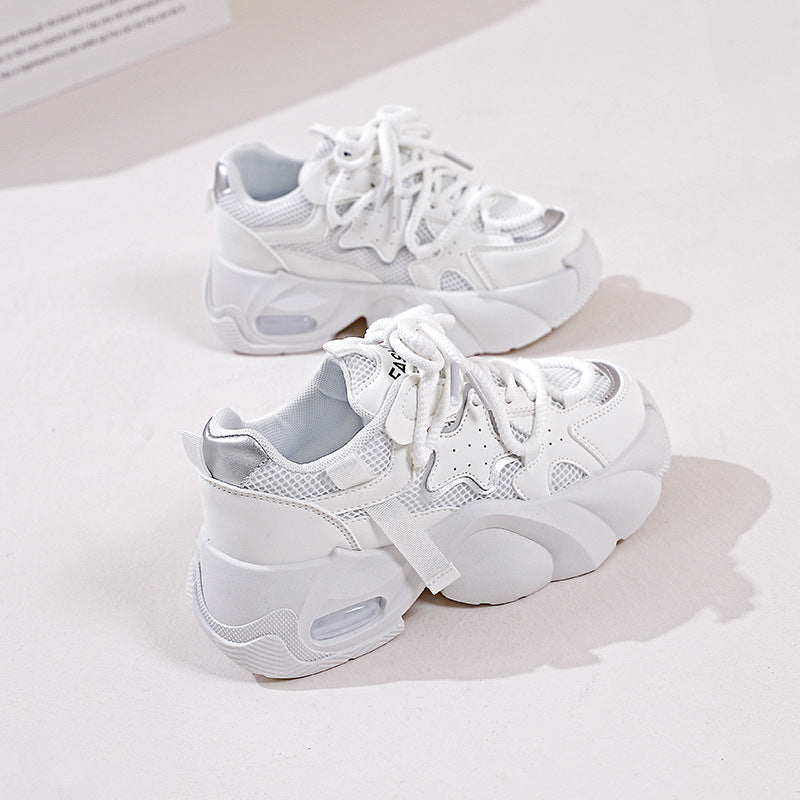 Damen Sportliche Sneakers mit atmungsaktiver Mesh-Oberfläche und rutschfester Sohle EB