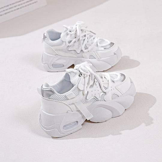 Damen Sportliche Sneakers mit atmungsaktiver Mesh-Oberfläche und rutschfester Sohle EB
