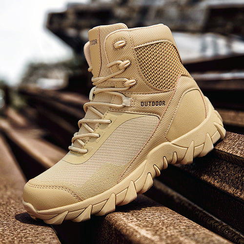 Herren strapazierfähige High-Top Outdoor-Schuhe mit rutschfester Sohle EB