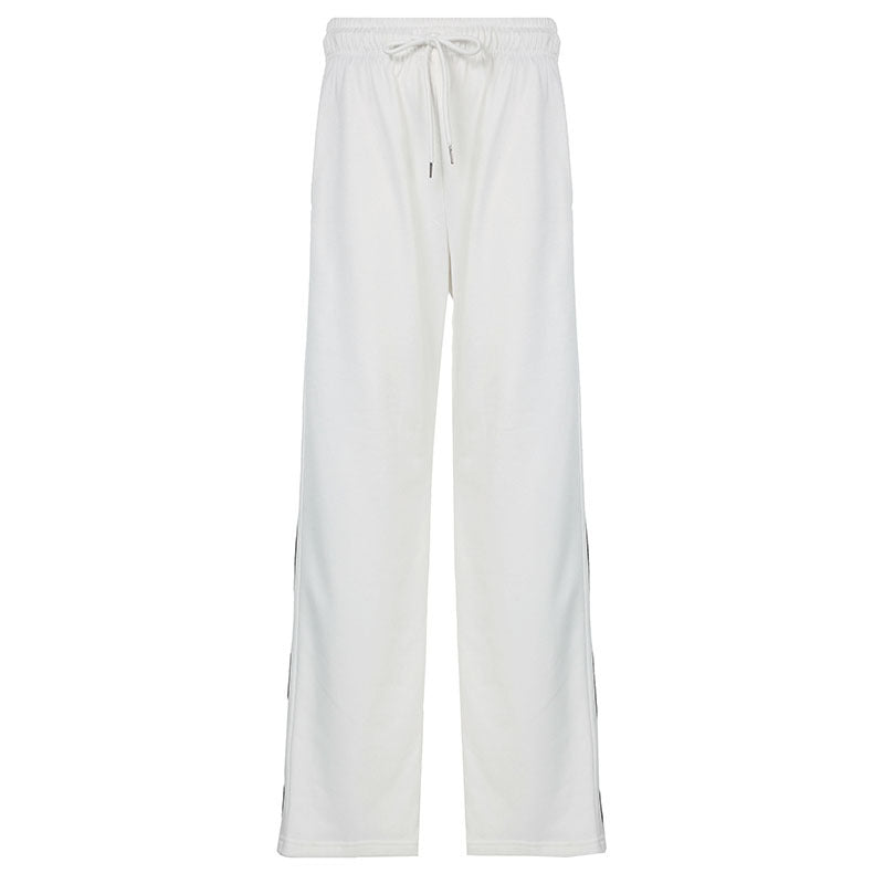 Damen nan weite Relax-Freizeithose mit Tunnelzug, elastischem Komfortbund und seitlichen Ziernähten EB