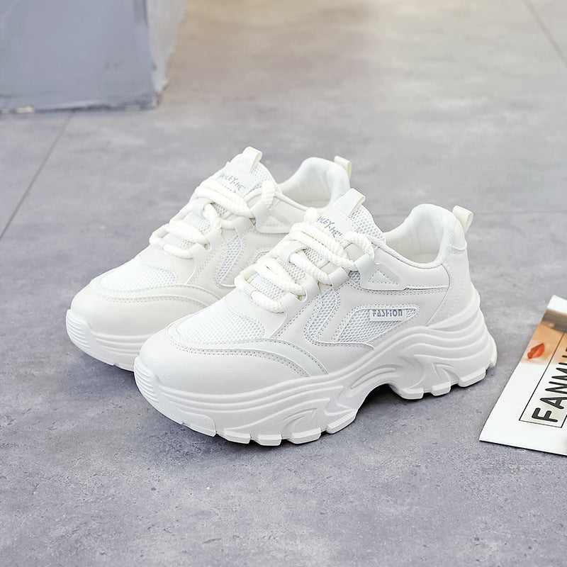 Damen Chunky Sneakers mit atmungsaktivem Mesh-Einsatz und dämpfender Sohle EB