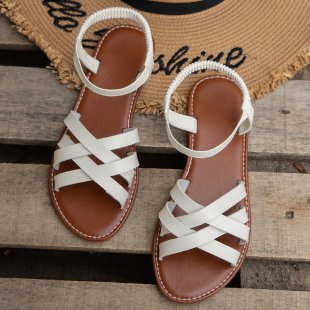 Damen Komfortable Riemensandalen mit auffälliger Dekoration EB