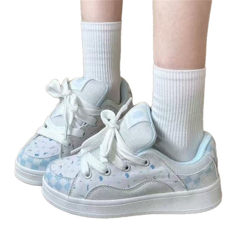 Damen trendige Sneakers mit atmungsaktiver Netz-Oberfläche und bequemem Fußbett EB