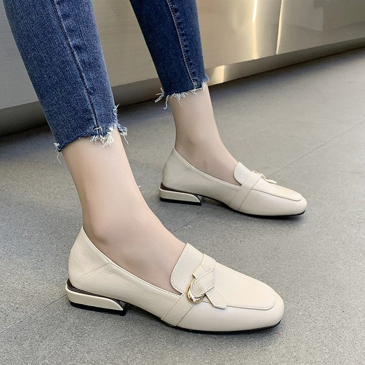 Damen elegante Loafers mit modischem Zierschmuck EB