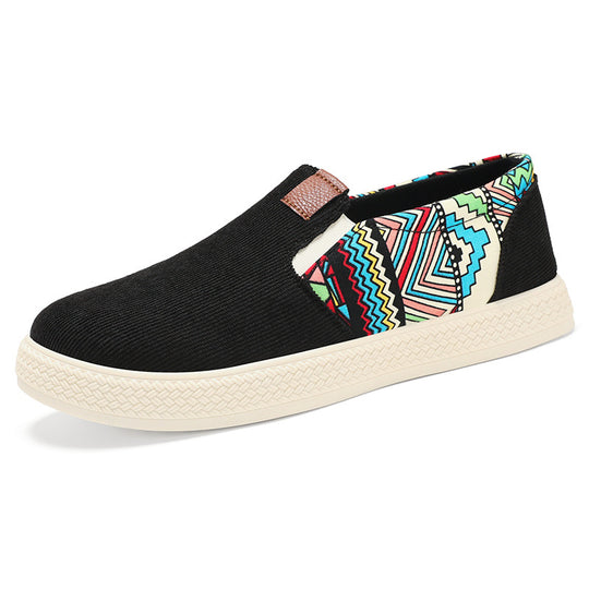 Damen Modische Slip-On Freizeitschuhe mit elastischem Design EB