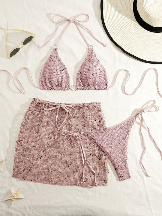 Damen Bikinis mit verspielter Wickeloptik EB