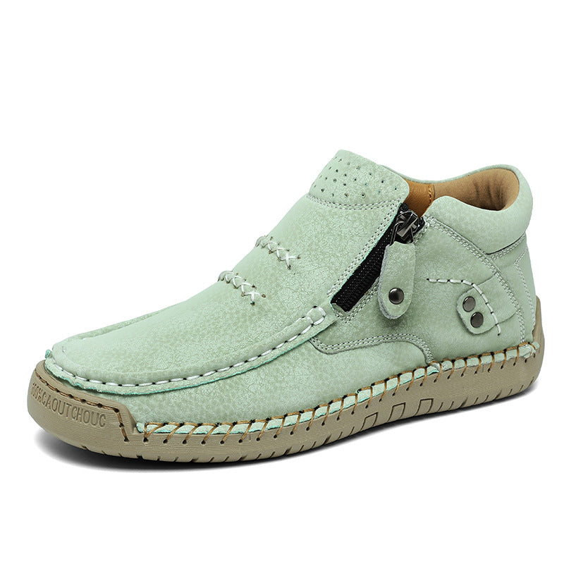 Herren Bequeme und modische Stiefeletten mit Reißverschluss EB