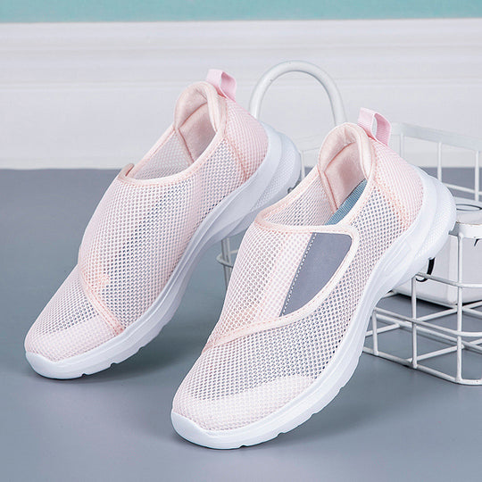 Damen Atmungsaktive Slip-On Sneakers mit rutschfester Sohle EB