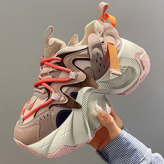 Damen Sportliche Chunky Sneakers mit trendiger Silhouette und bequemer Dämpfung EB