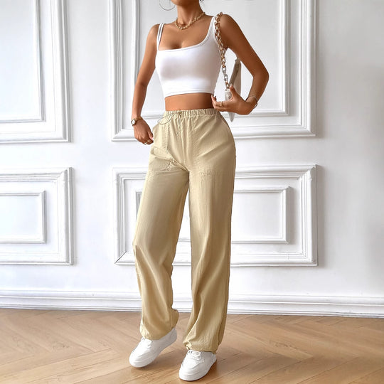 Damen Bequeme Loose-Fit Haremshosen EB