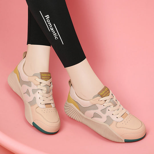 Damen Modische Sneaker mit atmungsaktiver Obermaterialstruktur und rutschfester Sohle EB