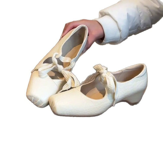 Damen Ballerina-Schuhe mit dekorativem Schleifenakzent und bequemer Fußbettgestaltung EB