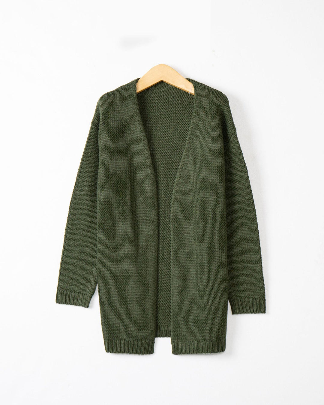Damen Offene Strickjacke mit lässigem Schnitt und Taschen EB