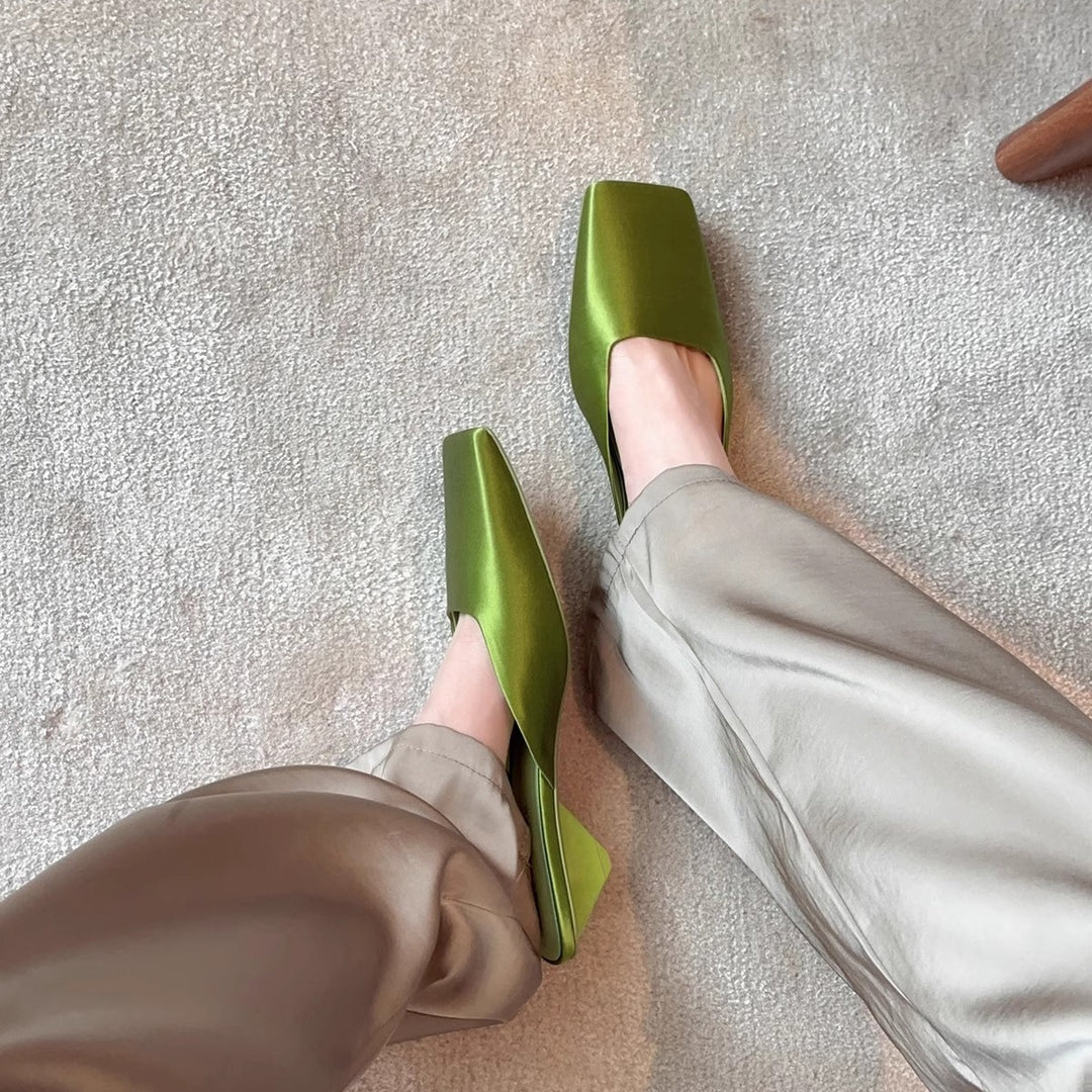 Damen Elegante Mules mit spitzem Zehenbereich und komfortabler Sohle EB