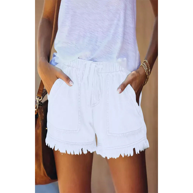 EB | Denim-Shorts mit hoher Taille