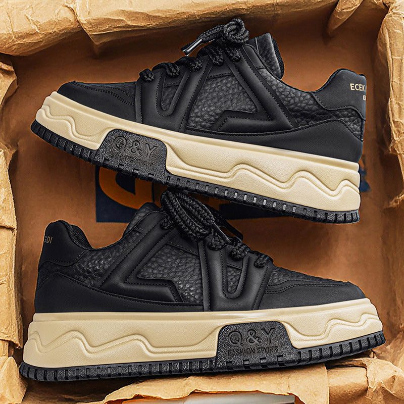 Damen Sportliche Sneakers mit modischer Plateau-Sohle und atmungsaktivem Obermaterial EB