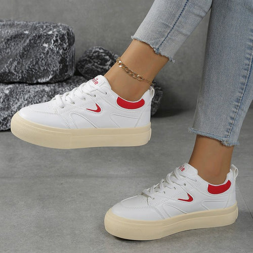 Damen modische Plateau-Sneaker mit trendiger Sohle EB