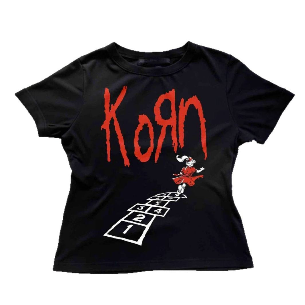 Damen T-Shirt mit kreativem grafischen Design und urbanem Statement EB