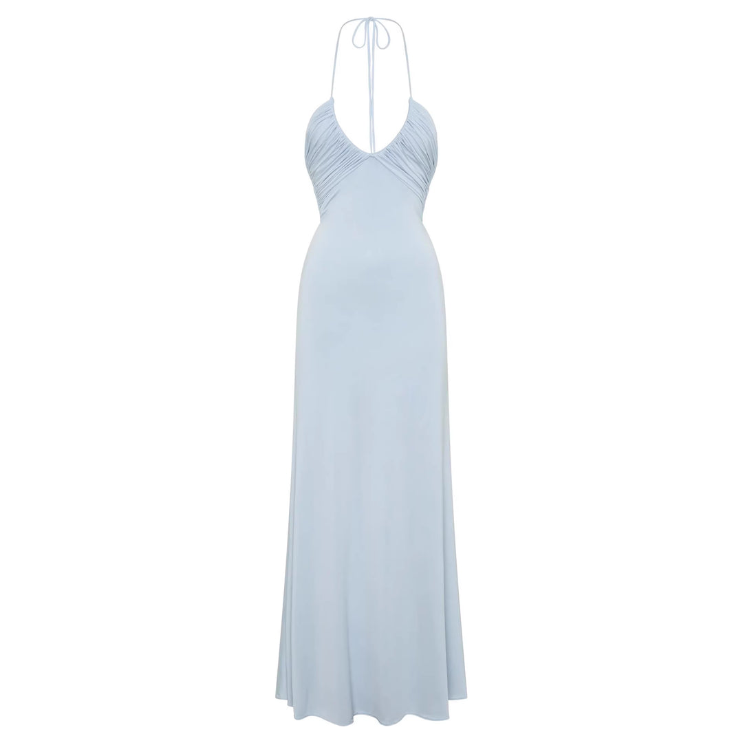 Damen Maxikleid mit raffinierter Drapierung EB