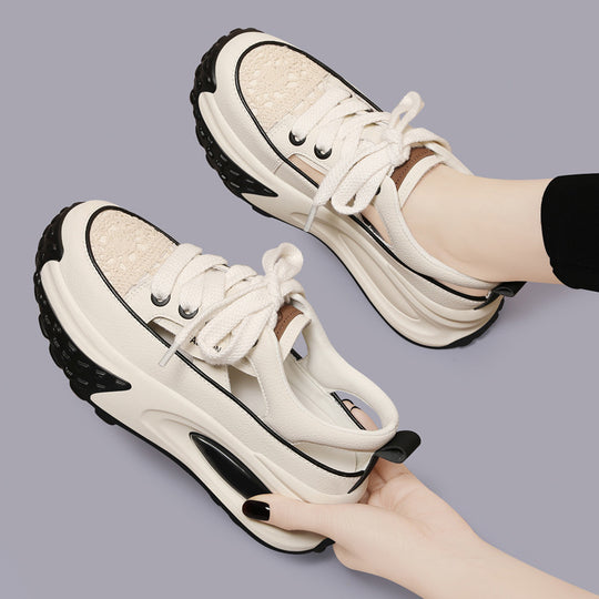 Damen Komfortable und stylische Sneakers mit atmungsaktiver Mesh-Oberfläche EB