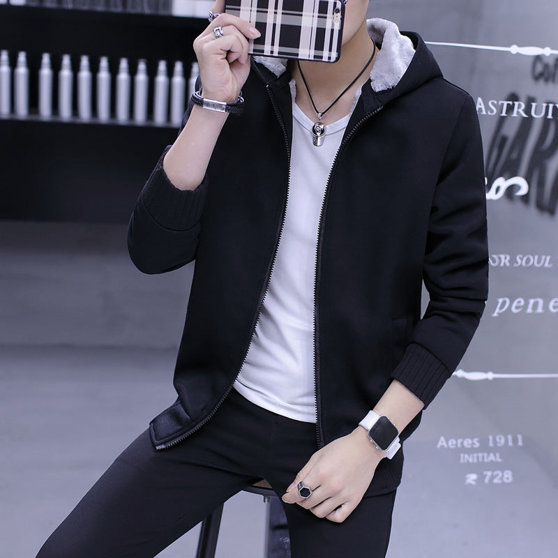Herren Übergangsjacke mit kuscheligem Innenfutter und praktischem Kapuzensystem EB