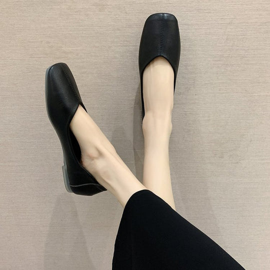 Damen elegante Ballerinas mit geschwungenem Schnitt und flexiblem Fußbett EB