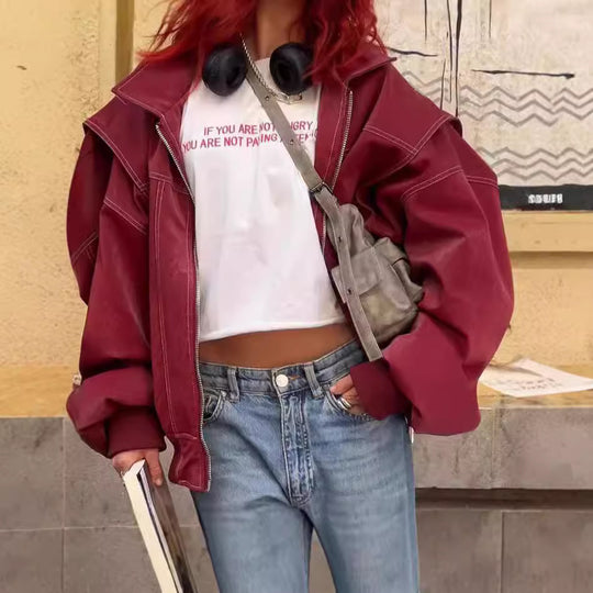 Damen Lässige Übergangsjacke mit modernem Schnitt und markanten Nähten EB