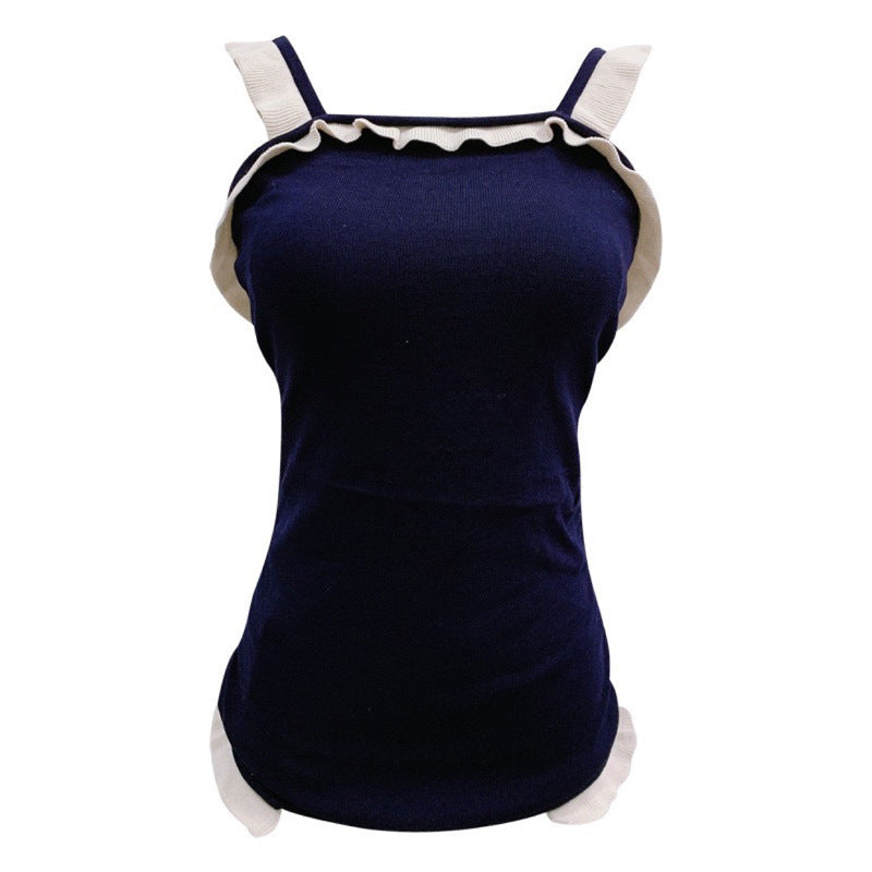 Damen Einteiler Badeanzug mit Rüschen und sportlichem Design EB