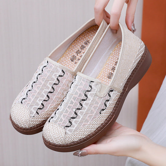 Damen Elegante und bequeme Slip-On Schuhe mit atmungsaktivem Design EB
