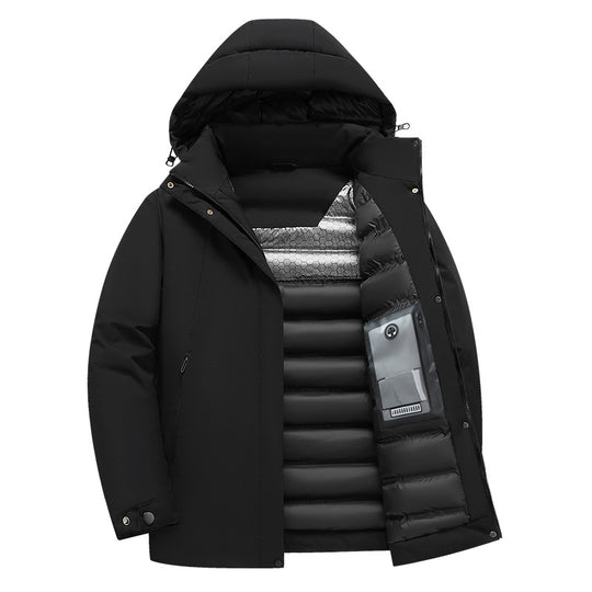 Herren isolierte Funktionsjacke mit kapuze und wasserabweisenden Eigenschaften EB