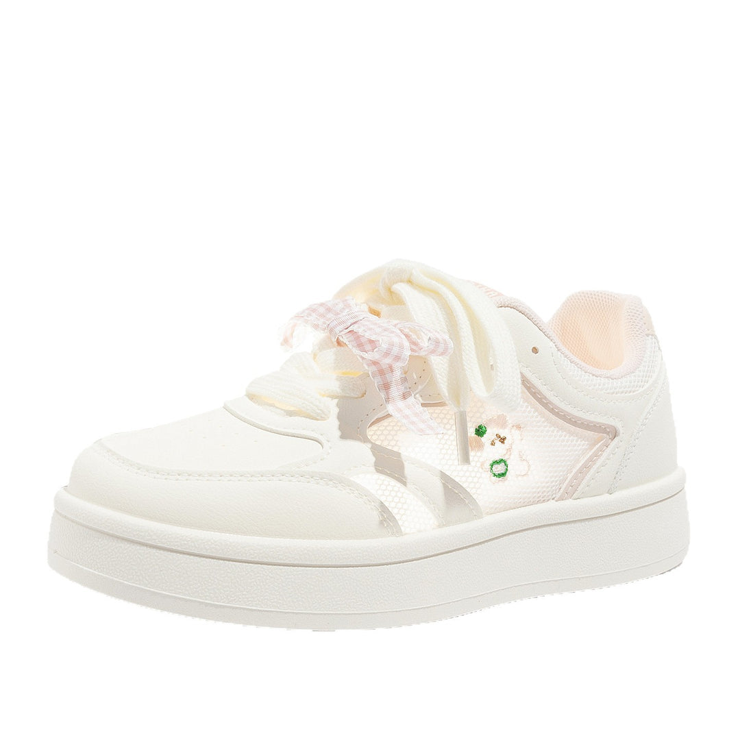 Damen Schnüre Sneakers aus atmungsaktivem Mesh mit einzigartigem Design EB