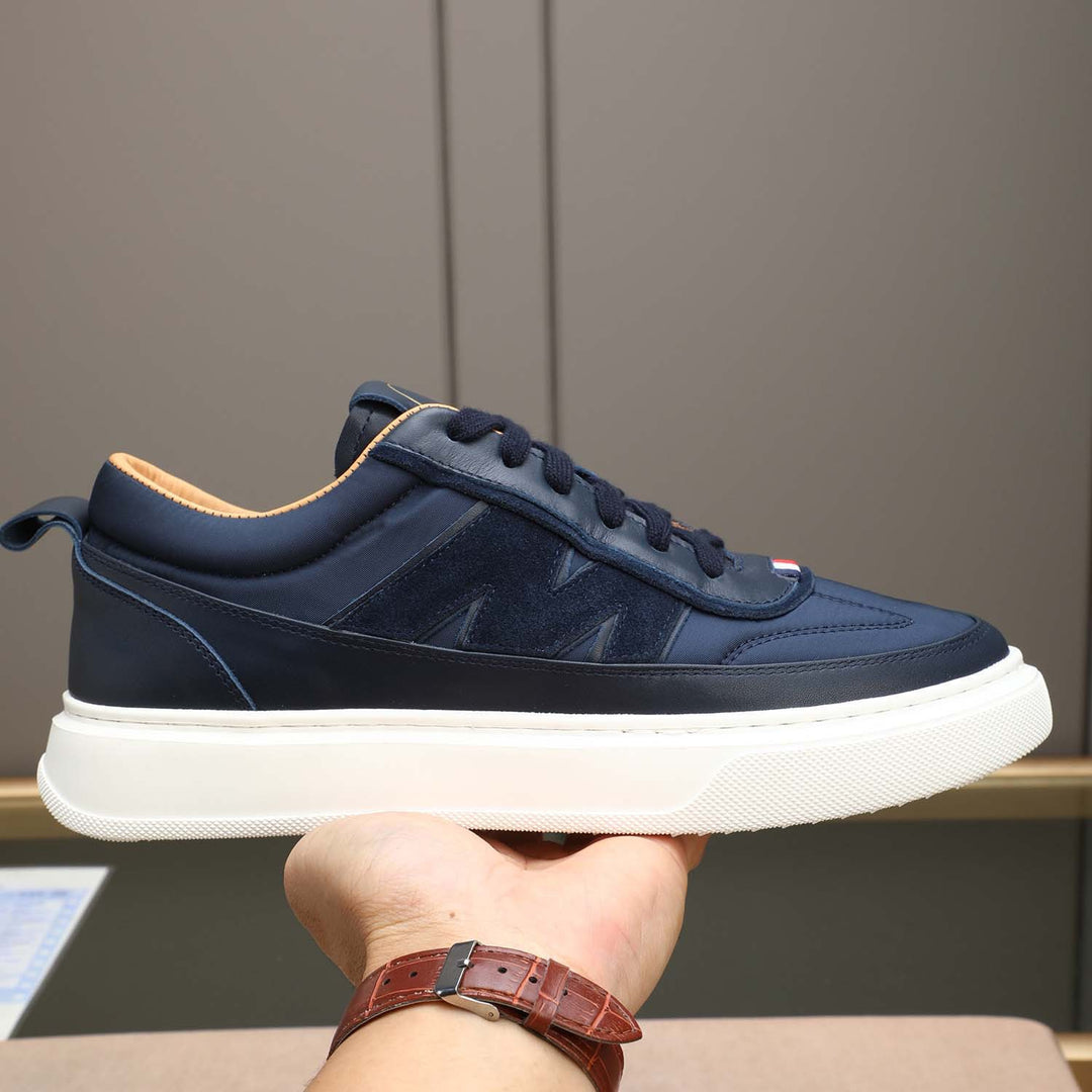 Damen Sportliche Sneakers mit luxuriösem Leder und rutschfester Laufsohle EB