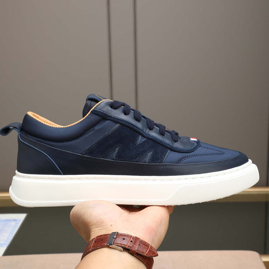 Damen Sportliche Sneakers mit luxuriösem Leder und rutschfester Laufsohle EB