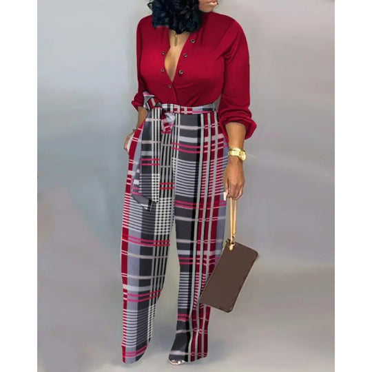 Damen Denim Jumpsuit mit modischem Patchwork-Design und praktischen Taschen EB