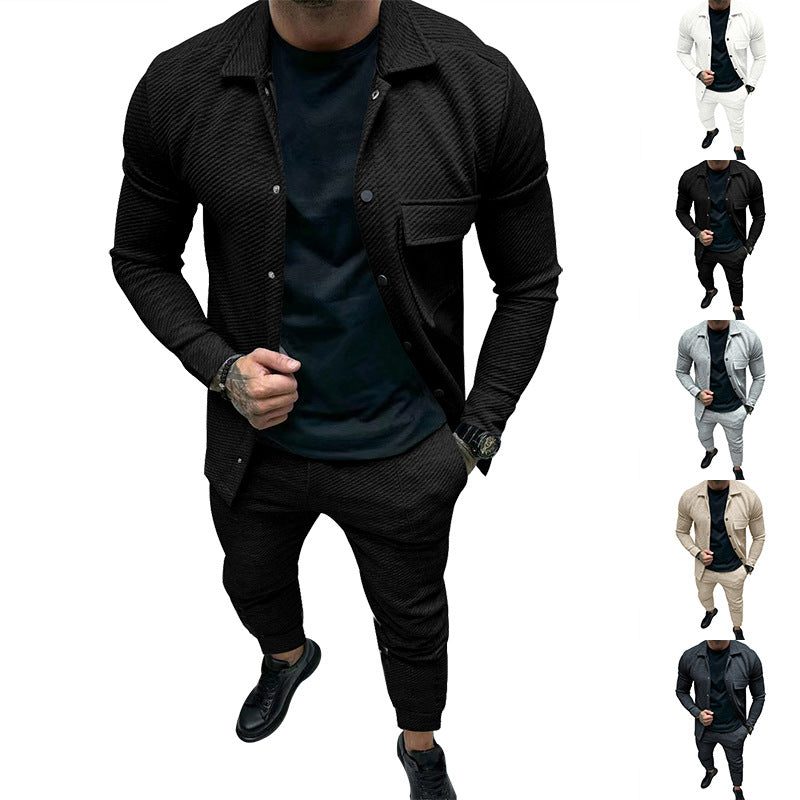 Herren Freizeitanzug mit strukturiertem Design und stilvollen Details EB