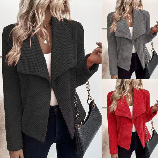 Damen Waffelstruktur Blazer EB