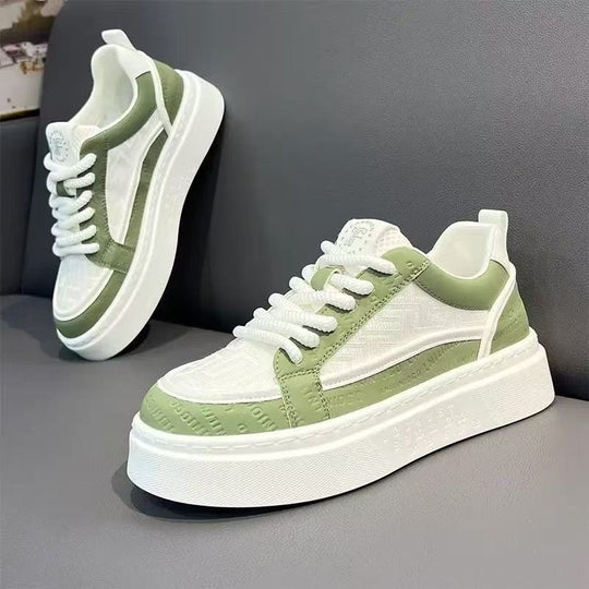 Damen Sportliche Sneaker mit atmungsaktiver Mesh-Oberfläche und rutschfester Sohle EB