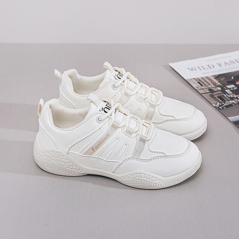 Damen Schnürsport Sneakers mit atmungsaktiver Obermaterialstruktur und stoßdämpfender Sohle EB