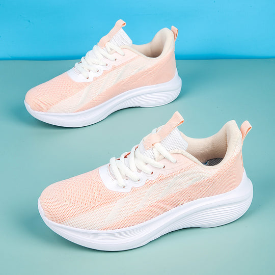 Damen Leichte und atmungsaktive Laufschuhe mit elastischem Obermaterial und flexibler Sohle EB