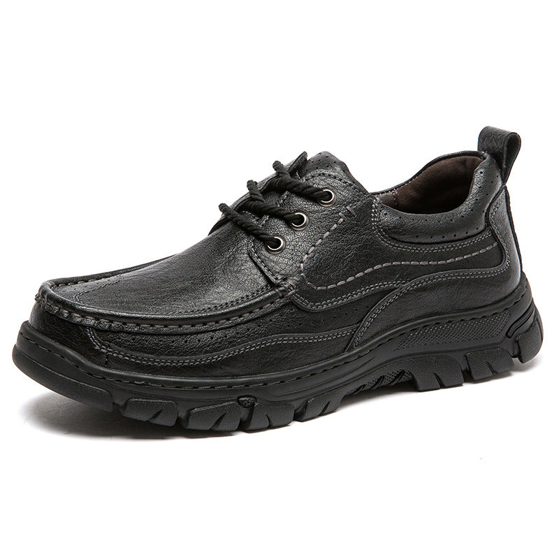 Herren Komfortable Lederschuhe mit rutschfester Sohle EB
