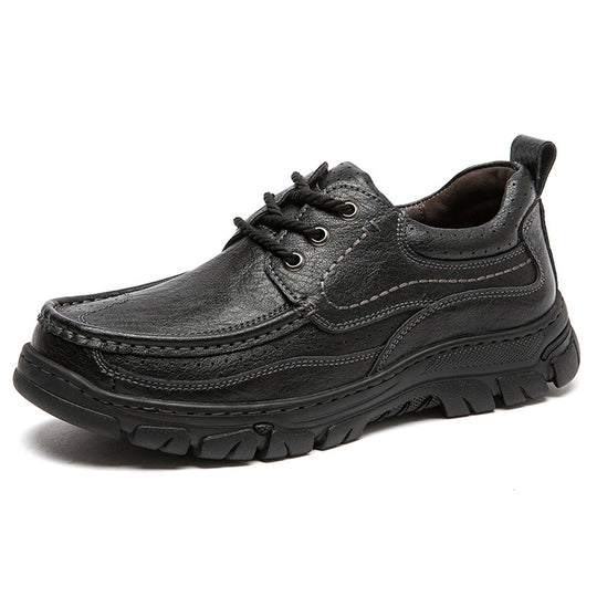 Herren Komfortable Lederschuhe mit rutschfester Sohle EB