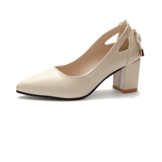 Damen Elegante Slingback-Pumps mit modischem Riemen und bequemem Blockabsatz EB