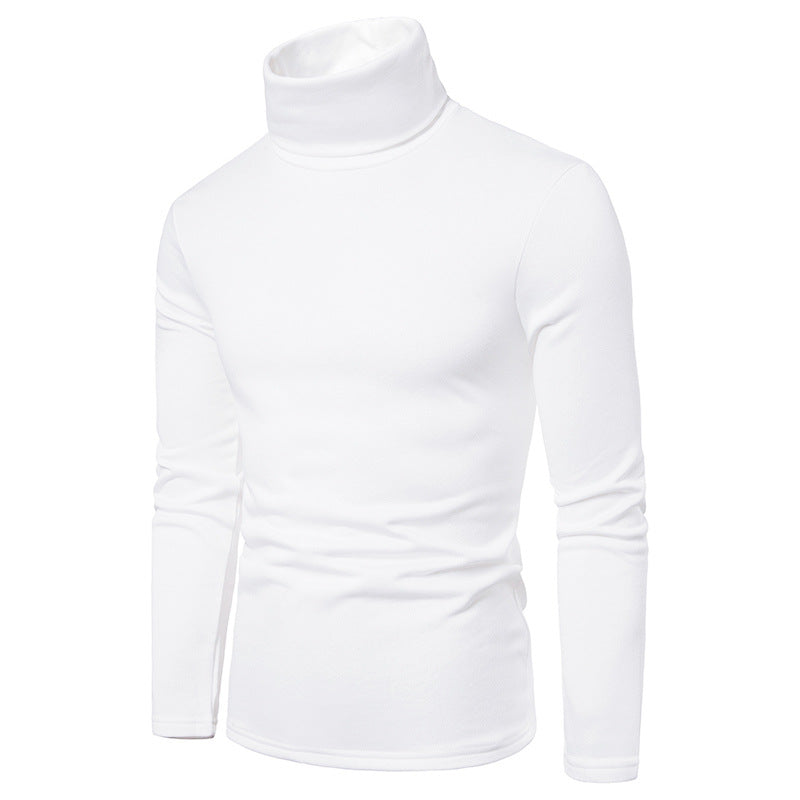 Herren Rollkragenpullover aus hochwertigem Baumwollmix mit figurbetontem Schnitt EB