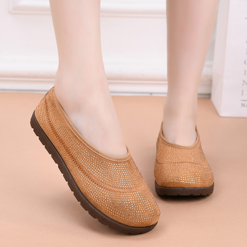 Damen Slip-On Badeschuhe mit atmungsaktivem Obermaterial und rutschfester Sohle EB
