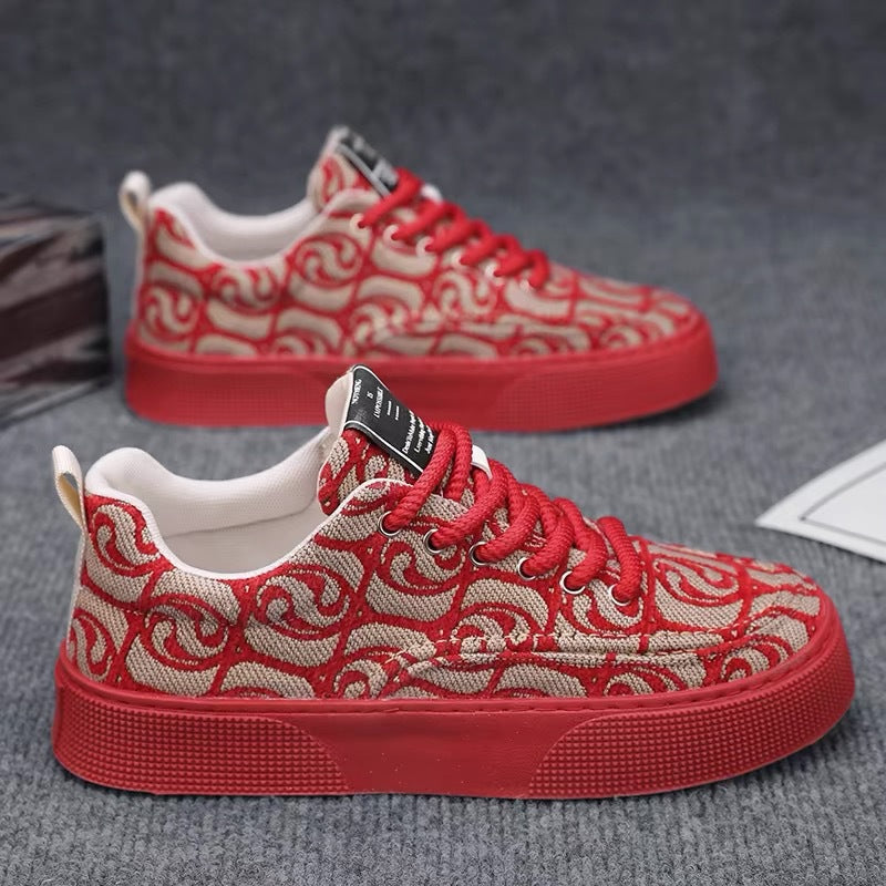 Damen Modische Sneaker mit einzigartigem grafischen Muster und rutschfester Sohle EB